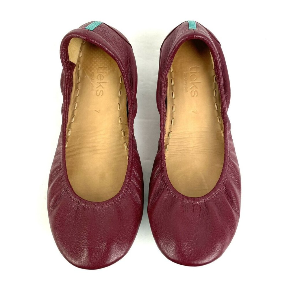 Tieks By Gavrieli Burgundy 7 Women Shoes Slip On